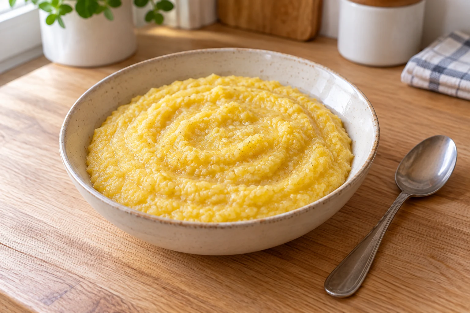 Мягкая кукурузная каша на воде
