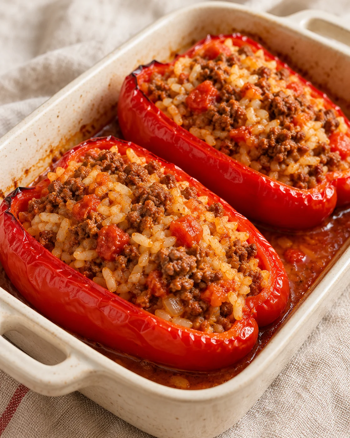 Перцы с рисом и говядиной