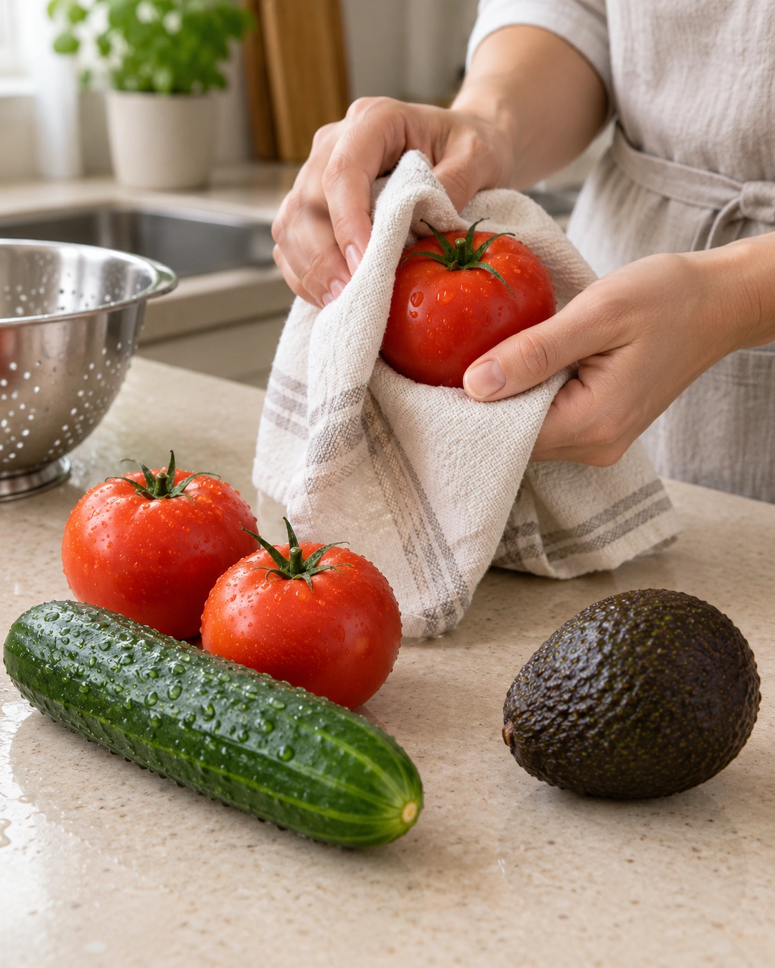 Шаг 1: Вымойте продукты