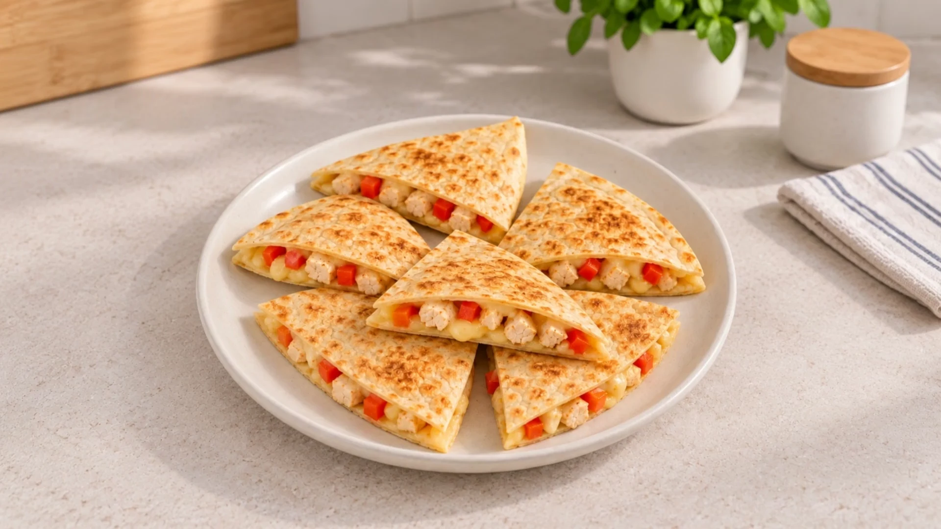 Кесадилья с курицей и сыром
